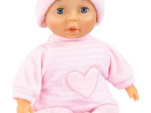 My First Baby 28cm, Babypuppe, Weichkörperpuppe mit Schlafaugen, sehr handlich, niedliches Outfit, rosa