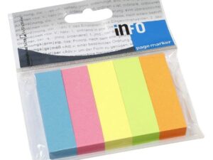 Pagemarker brilliantmix, 5 Blöcke mit je 100 Blatt im Polybeutel, je 15 x 50mm 5