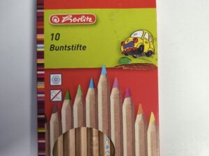 10 Herlitz Jumbo Buntstifte / lackiert