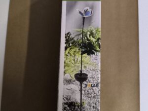 Deko Leuchte solar Schmetterling blau