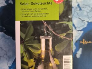 Solar Dekorleuchte Anthrazit